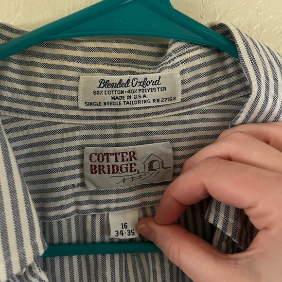 ⚡️Vintage cotter bridge striped button up - Picture 7 of 10